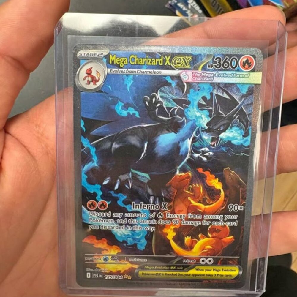 {MAKE OFFER} | Pokémon Phantasmal Flames ENGLISH Mega Charizard ex SIR 125/94 NM